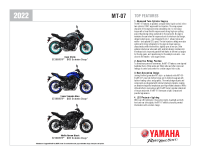 Yamaha MT07 - 2022 Brozura EN